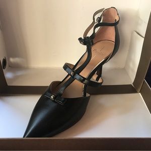 linea paolo blk strappy pump 9.5